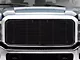 Stainless Steel Billet Upper Replacement Grille; Black (11-16 F-250 Super Duty)