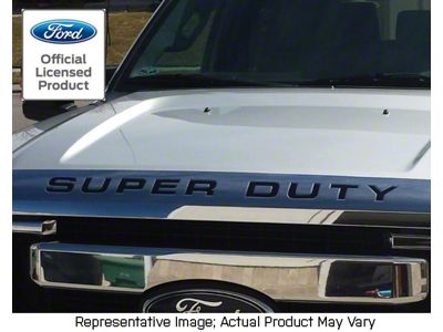 Super Duty Grille Letter Inserts; Carbon Fiber (11-16 F-250 Super Duty)