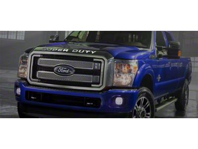 SUPER DUTY Grille Letters; Polished (11-16 F-250 Super Duty)