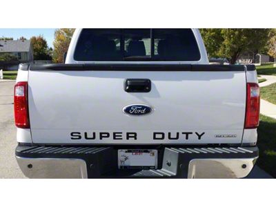 Super Duty Tailgate Letter Inserts; Gloss Black (11-16 F-250 Super Duty)