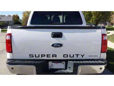 Super Duty Tailgate Letter Inserts; Matte Black (11-16 F-250 Super Duty)