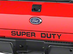 Super Duty Tailgate Letter Inserts; Matte Black (11-16 F-250 Super Duty)