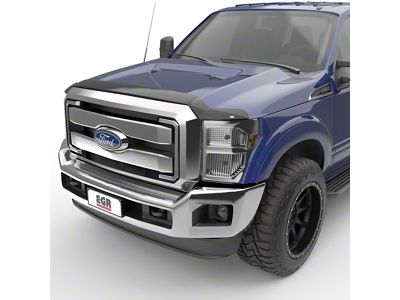 EGR Superguard Hood Guard; Dark Smoke (11-16 F-250 Super Duty)