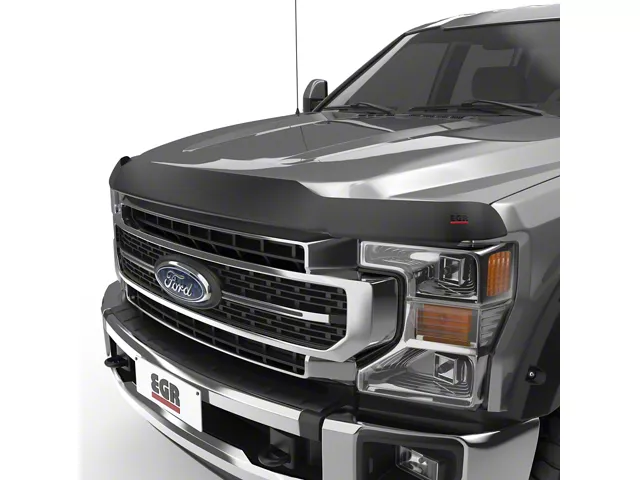 EGR Superguard Hood Guard; Matte Black (17-22 F-250 Super Duty)