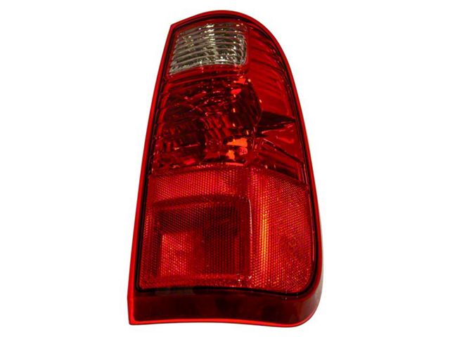 Tail Light; Chrome Housing; Red Lens; Passenger Side (11-16 F-250 Super Duty)