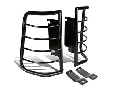 Tail Light Guards; Black (11-16 F-250 Super Duty)