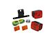 Trailer Tail Light Kit with 25-Foot Wire Harness, with Rectangular Clearance/Side Marker Lights