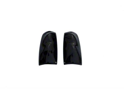 Tail Shades Tail Light Covers; Smoked (17-22 F-250 Super Duty w/ Factory Halogen Non-BLIS Tail Lights)