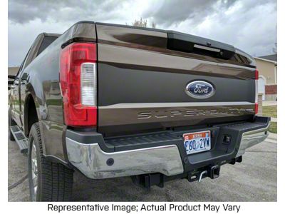Tailgate Blackout; Red (17-19 F-250 Super Duty)