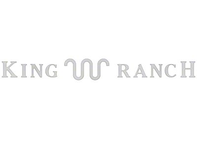 Tailgate Insert Letters; Liquid Chrome (23-25 F-250 Super Duty King Ranch)