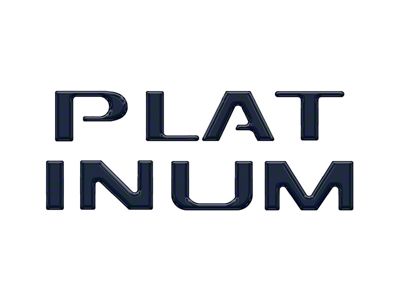 Tailgate Letter Inserts; Antimatter Blue (23-25 F-250 Super Duty Platinum)
