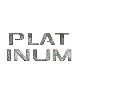 Tailgate Letter Inserts; Camouflage (23-25 F-250 Super Duty Platinum)