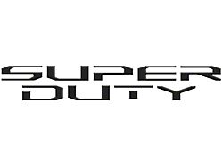 Tailgate Letter Inserts; Gloss Black (23-25 F-250 Super Duty, Excluding Platinum)