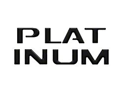 Tailgate Letter Inserts; Gloss Black (23-25 F-250 Super Duty Platinum)
