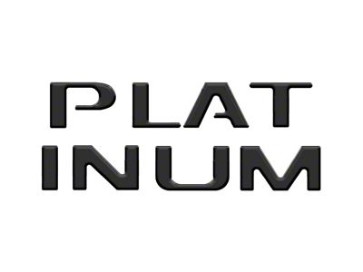 Tailgate Letter Inserts; Matte Black (23-25 F-250 Super Duty Platinum)