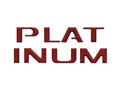 Tailgate Letter Inserts; Rapid Red (23-25 F-250 Super Duty Platinum)