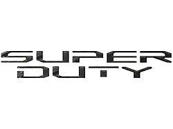 Tailgate Letter Inserts; Reflective Black Shadow (23-25 F-250 Super Duty, Excluding Platinum)