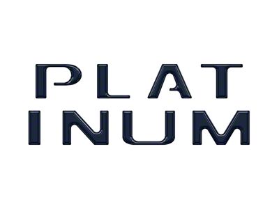 Tailgate Letter Overlays; Antimatter Blue (20-22 F-250 Super Duty Platinum)