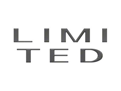 Tailgate Letter Overlays; Carbonized Gray (23-25 F-250 Super Duty Limited)