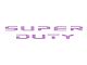 Tailgate Letter Overlays; Lavender Purple (20-22 F-250 Super Duty Limited, Platinum)