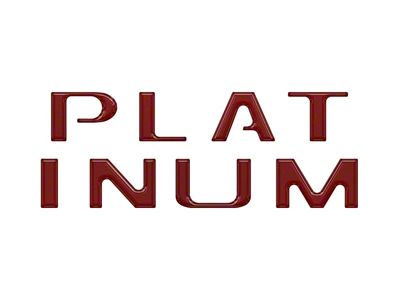 Tailgate Letter Overlays; Rapid Red (20-22 F-250 Super Duty Platinum)