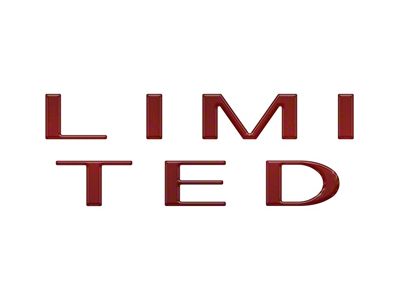Tailgate Letter Overlays; Rapid Red (23-25 F-250 Super Duty Limited)