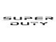 Tailgate Letter Overlays; Raw Carbon Fiber (20-22 F-250 Super Duty Limited, Platinum)