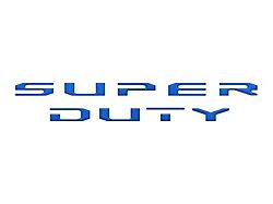 Tailgate Letter Overlays; Velocity Blue (20-22 F-250 Super Duty Platinum; 20-25 F-250 Super Duty Limited)