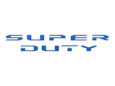Tailgate Letter Overlays; Velocity Blue (20-22 F-250 Super Duty Platinum; 20-25 F-250 Super Duty Limited)