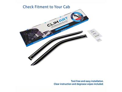Tape-On Window Deflectors (17-25 F-250 Super Duty Regular Cab)