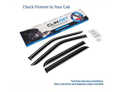Tape-On Window Deflectors (17-25 F-250 Super Duty SuperCrew)