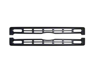 Upper Grille Overlay; Matte Black (23-25 F-250 Super Duty XL, XLT)