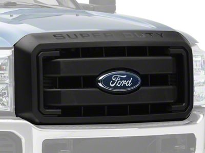 Upper Replacement Grille; Textured Black (11-16 F-250 Super Duty)