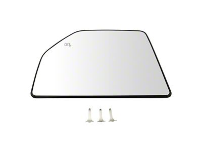 Upper Towing Mirror Glass; Driver Side (17-18 F-250 Super Duty)