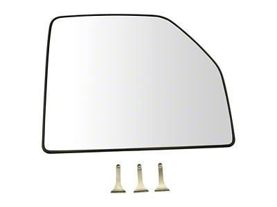 Upper Towing Mirror Glass; Passenger Side (17-18 F-250 Super Duty)