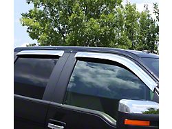 Ventvisor Window Deflectors; Front and Rear; Chrome (17-25 F-250 Super Duty SuperCrew)