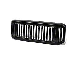 Vertical Fence Style Upper Replacement Grille; Black (05-07 F-250 Super Duty)