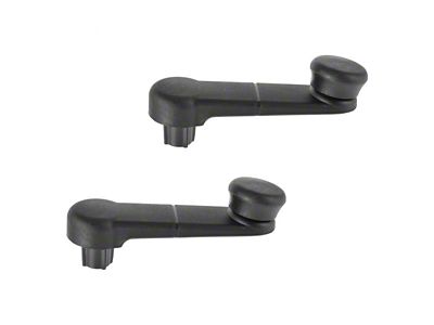 Window Crank Handles; Black (11-15 F-250 Super Duty)