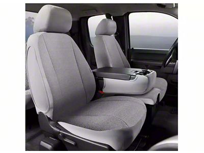 Fia Wrangler Solid Series Front Seat Covers; Gray (17-25 F-250 Super Duty w/ Bench Seat)