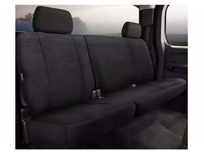Fia Wrangler Solid Series Rear Seat Cover; Black (17-25 F-250 Super Duty SuperCrew)