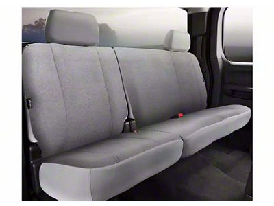 Fia Wrangler Solid Series Rear Seat Cover; Gray (11-16 F-250 Super Duty SuperCab, SuperCrew)
