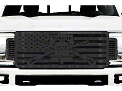 1-Piece Steel Upper Grille Insert; Liberty Or Death (17-19 F-350 Super Duty)