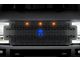 1-Piece Steel Upper Grille Insert; Spartan with Blue Underlay and Amber LEDs (17-19 F-350 Super Duty)