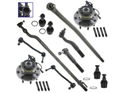 12-Piece Steering and Suspension Kit (00-02 4WD F-350 Super Duty SRW w/ 4-Wheel ABS)