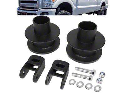 2.50-Inch Front Leveling Kit with Shock Extensions (11-22 4WD F-350 Super Duty)