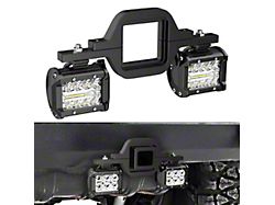 2.50-Inch Tow Hitch Mount Bracket with Triple Row LED Pod Lights (Universal; Some Adaptation May Be Required)