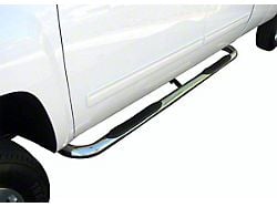 3-Inch Round Side Step Bars; Stainless Steel (11-16 F-350 Super Duty Regular Cab)
