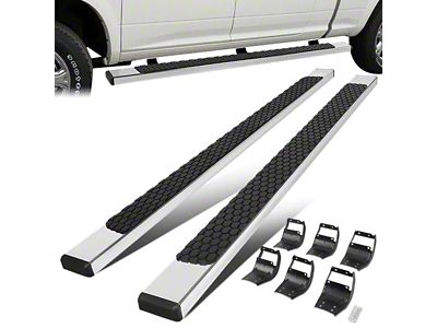 5-Inch Honeycomb Step Running Boards; Stainless Steel (17-25 F-350 Super Duty SuperCrew)