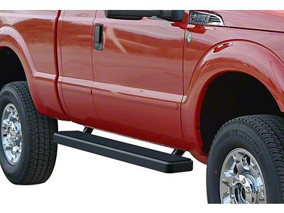 5-Inch iStep Running Boards; Black (11-16 F-350 Super Duty SuperCab)