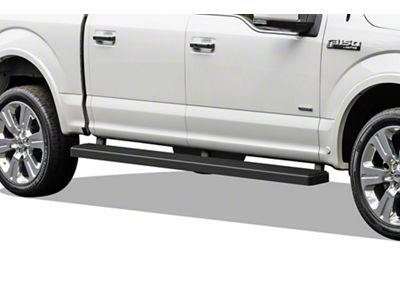 5-Inch iStep SS Running Boards; Black (17-24 F-350 Super Duty SuperCrew)